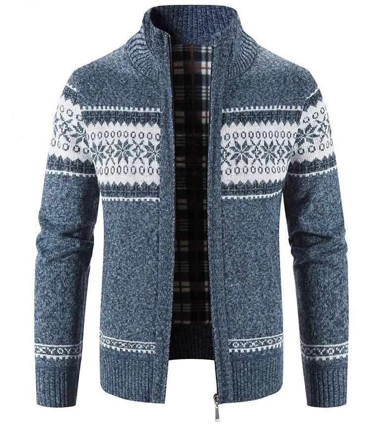 Casaco Cardigan Masculino de Lã Premium