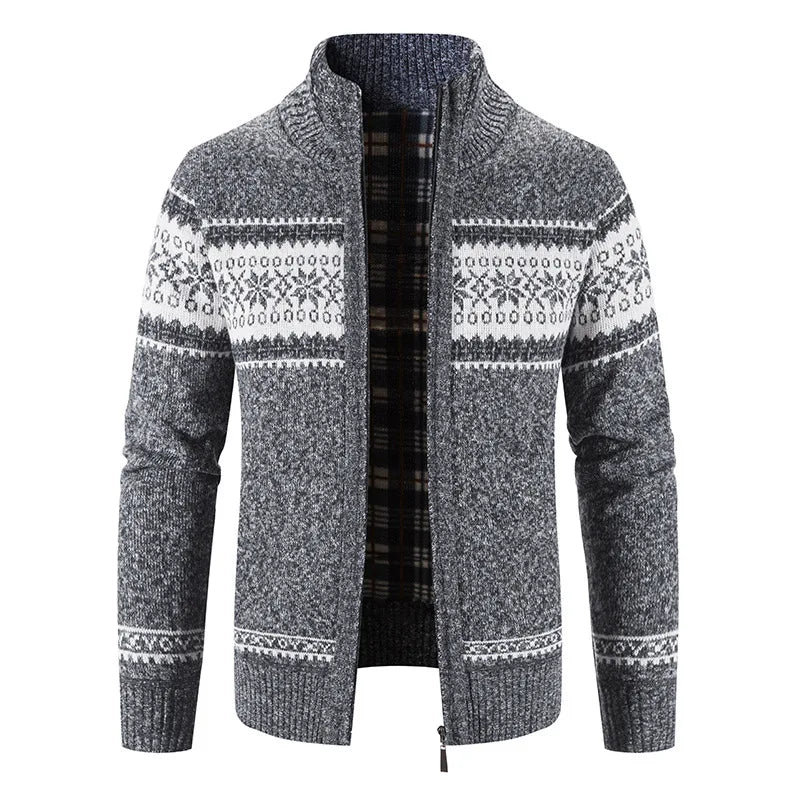 Casaco Cardigan Masculino de Lã Premium