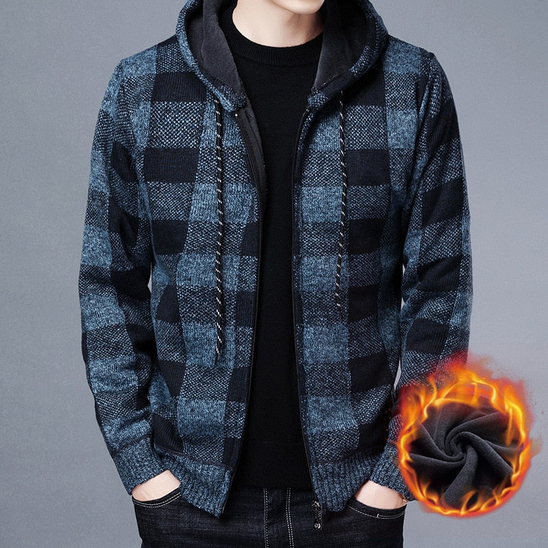 Jaqueta Masculina Flanelada com Capuz